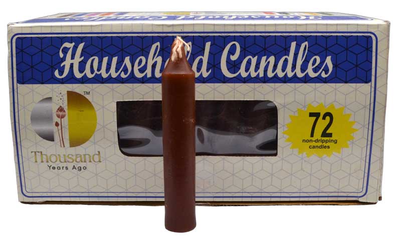 (set of 72) Brown 4" household candles (image for) (set of 72) Brown 4" household candles