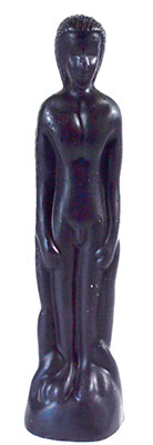 (image for) 8" Black Male candle