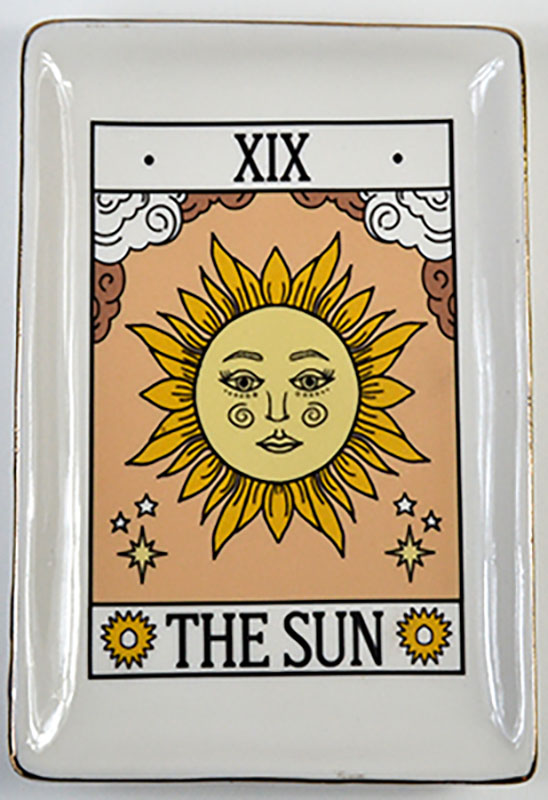 (image for) 4 1/2" x 6 1/2" Sun tarot dish