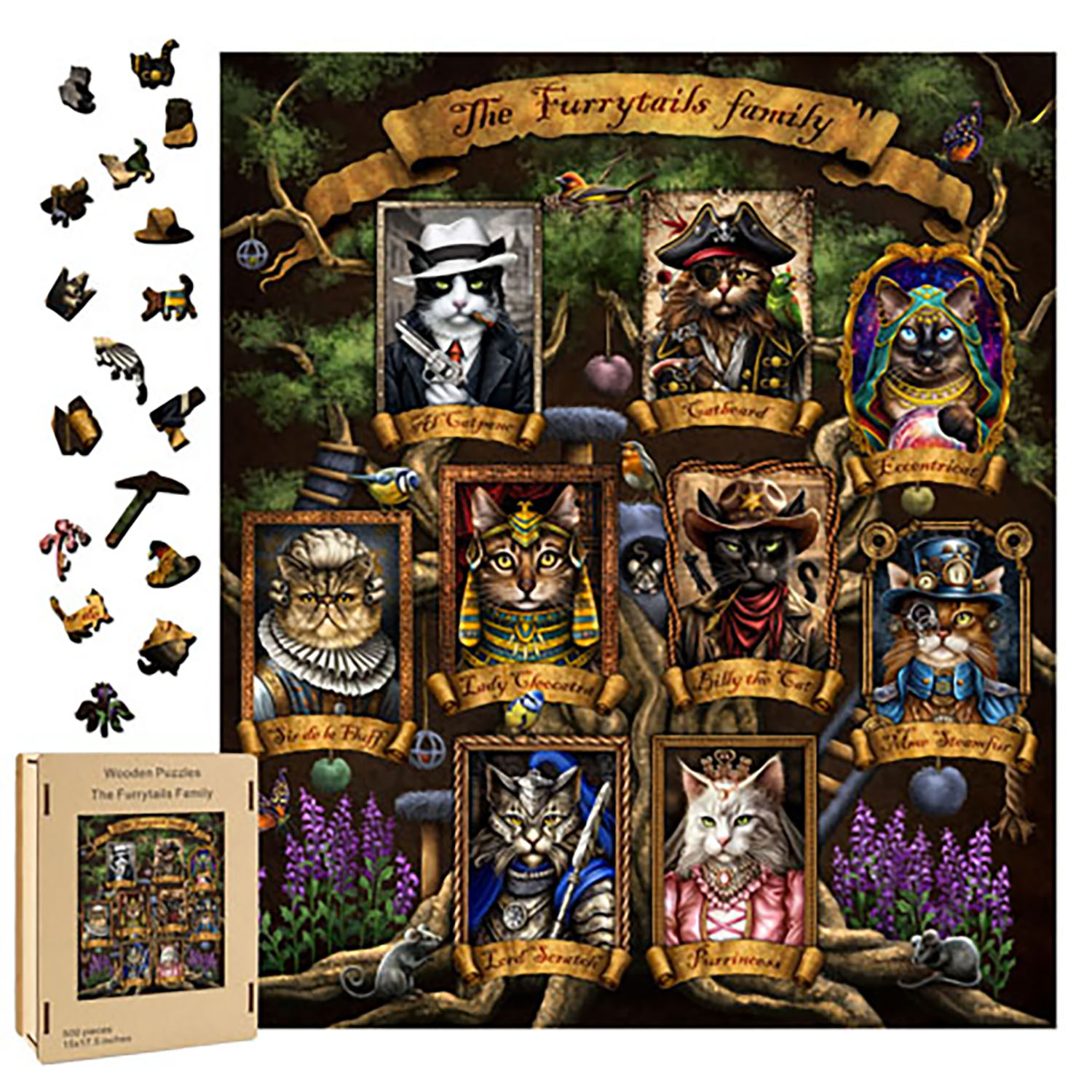 Furry Tails wood puzzle (image for) Furry Tails wood puzzle