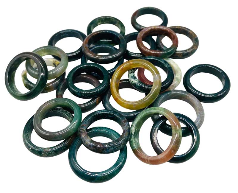 (set of 25) Jasper, Banded rings (image for) (set of 25) Jasper, Banded rings